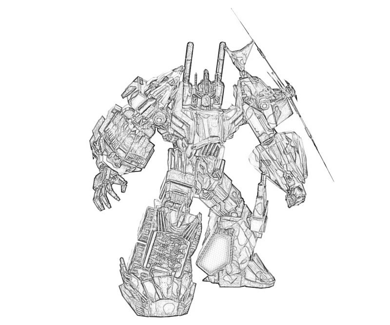 Transformers Fall Of Cybertron Free Colouring Pages