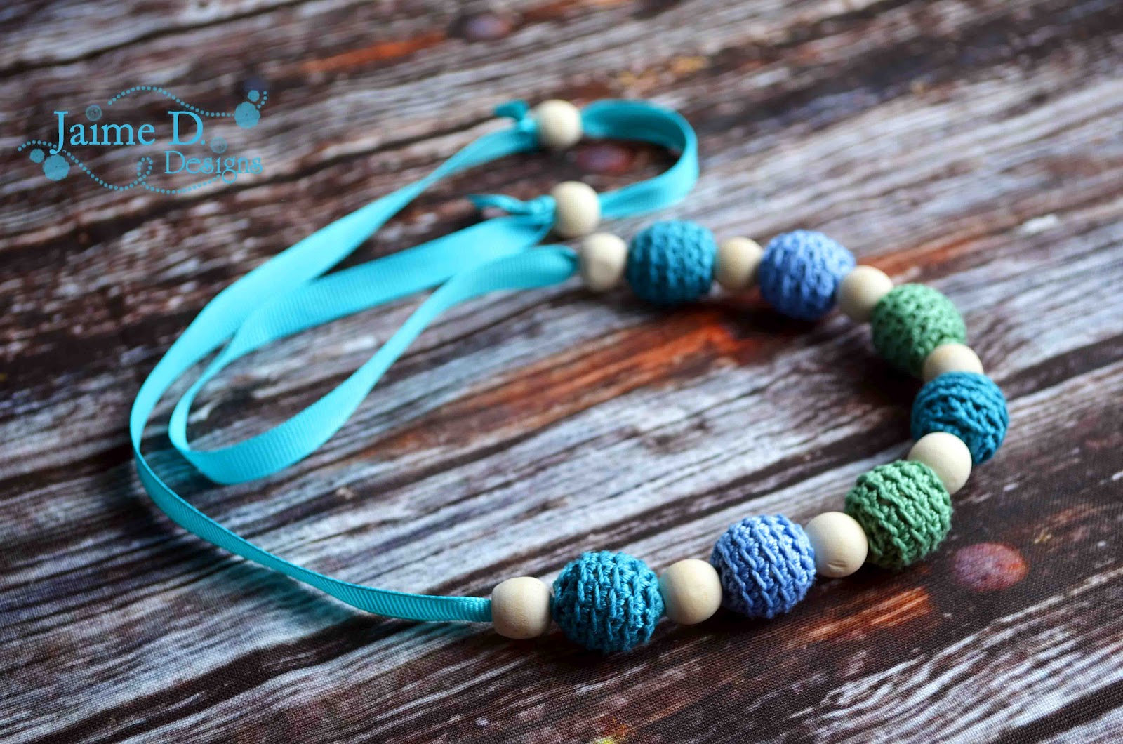 Jaime D. Designs Crocheted Teething Necklace