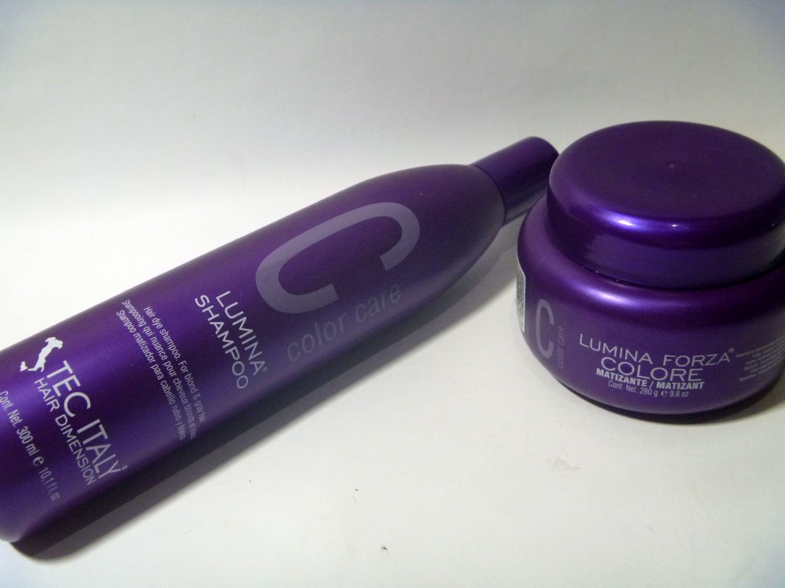 Fashion MiMi Shampoo Lumina Color Care e Máscara Matizante TEC ITALY