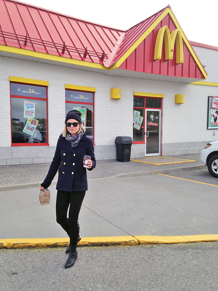 fashion over reason travel style what i wore, road trip, McDonald's run