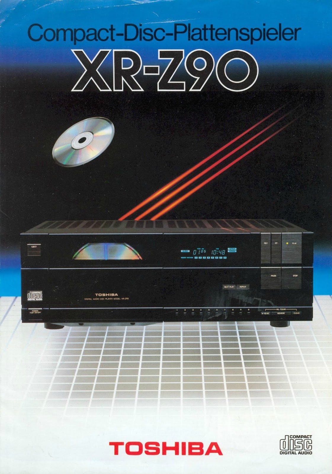 Vertical CD player (part 3 TOSHIBA) The Stereo Museum