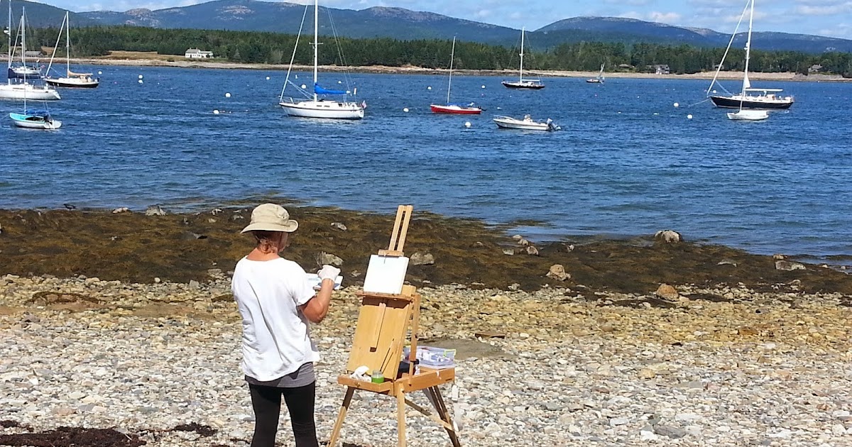 Mike Rooney Studios Painting a Day Mt. Desert Island