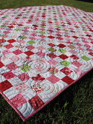 Postage Stamp Quilt ~ Finished!