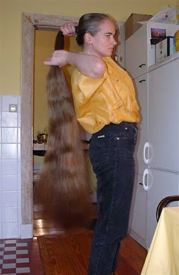 luxuriously silky long hair photo