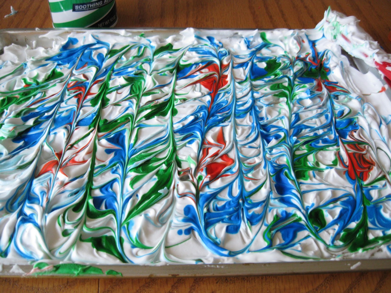 Sarah Jane's Craft Blog Shaving Cream Marbling