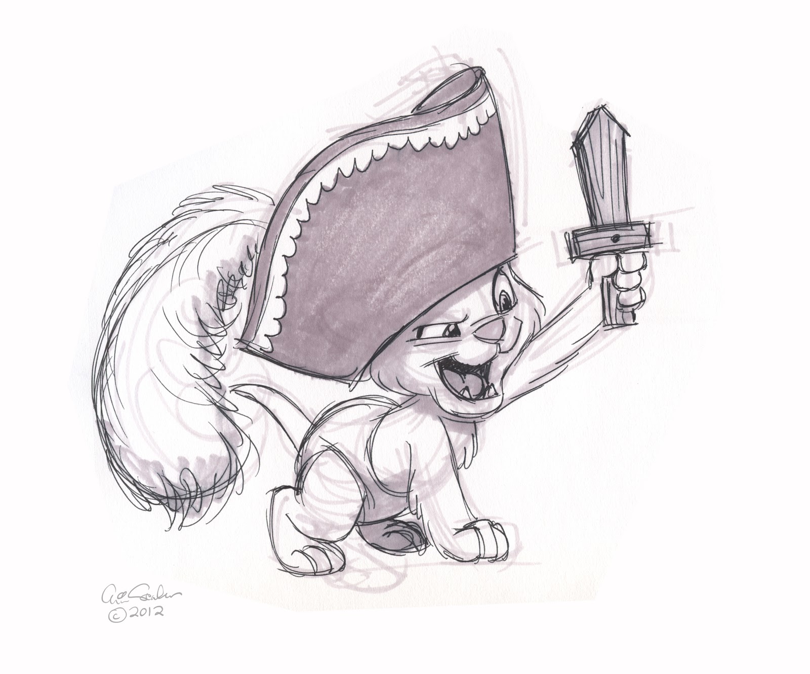 The Ol' Sketchbook: It's a baby! It's a cat! It's a pirate!