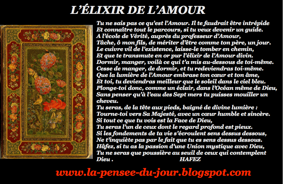 L'ELIXIR DE L'AMOUR ( HAFEZ)