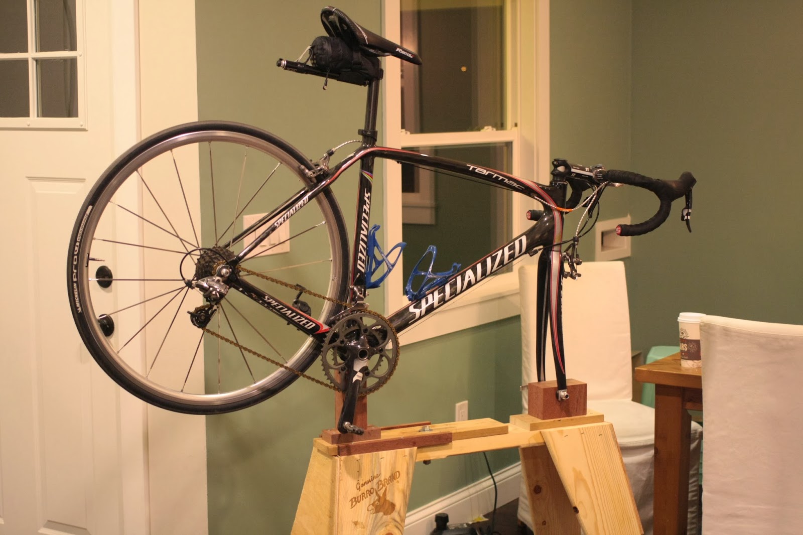 sawhorse bike stand