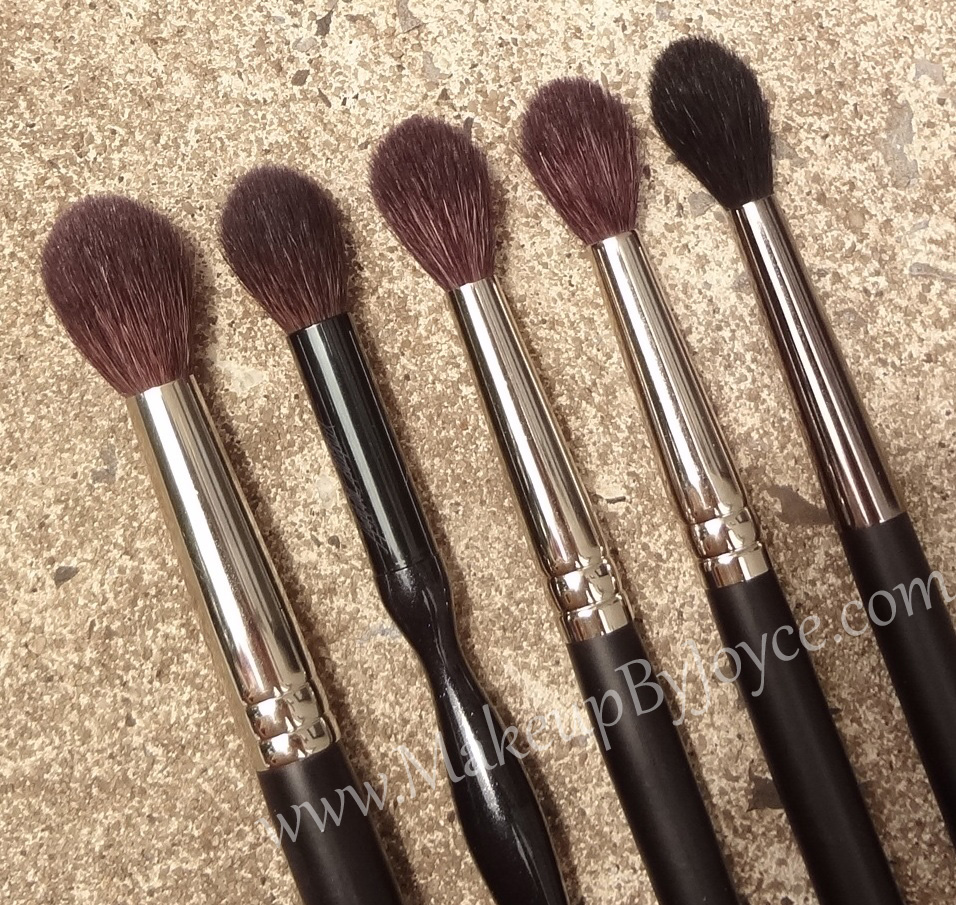 MakeupByJoyce ** ! Review + Comparison Tapered Crease Blending Brushes