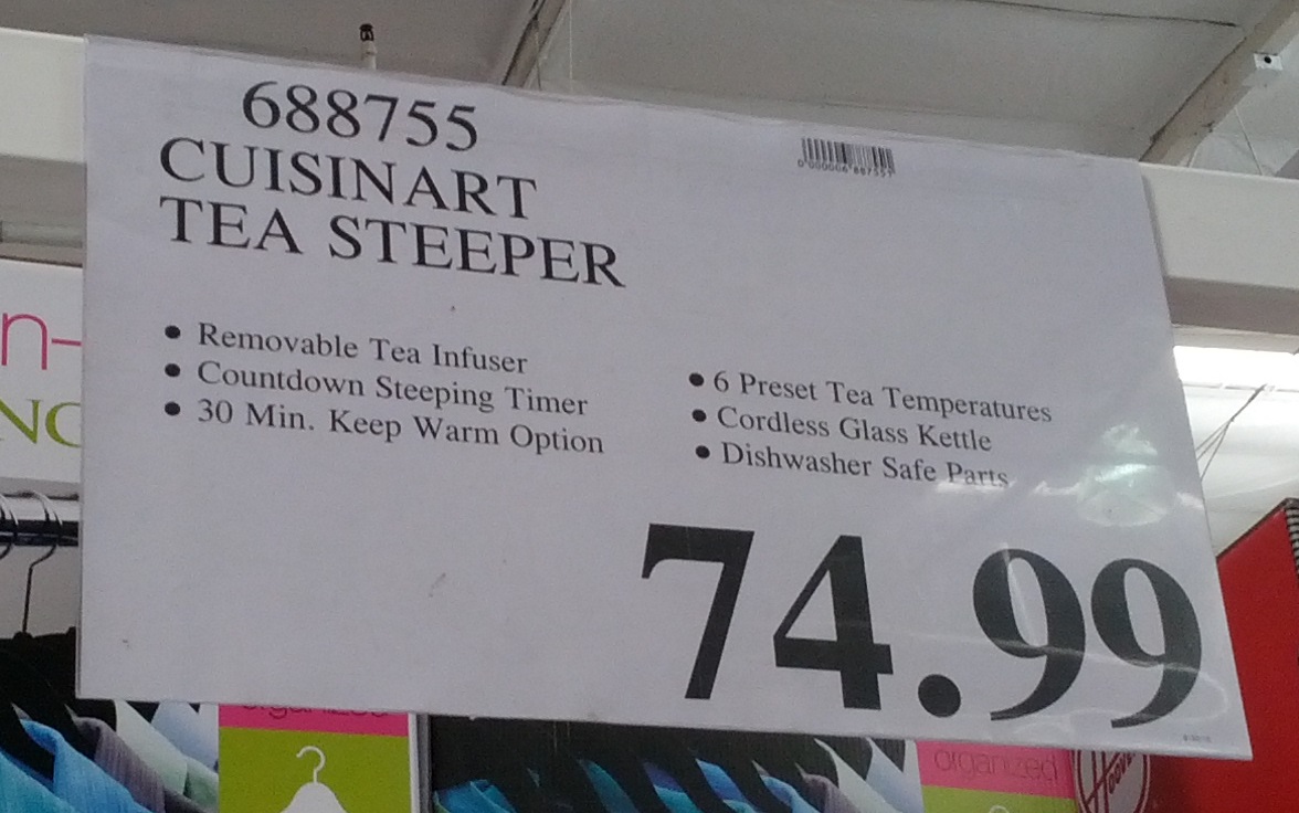 Cuisinart Tea100 PerfecTemp Programmable Tea Steeper and Kettle