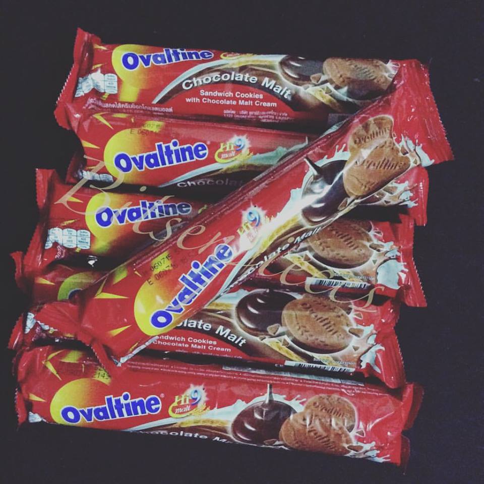 bitsenpieces Ovaltine Chocolate Malt Sandwich Cookies with Chocolate