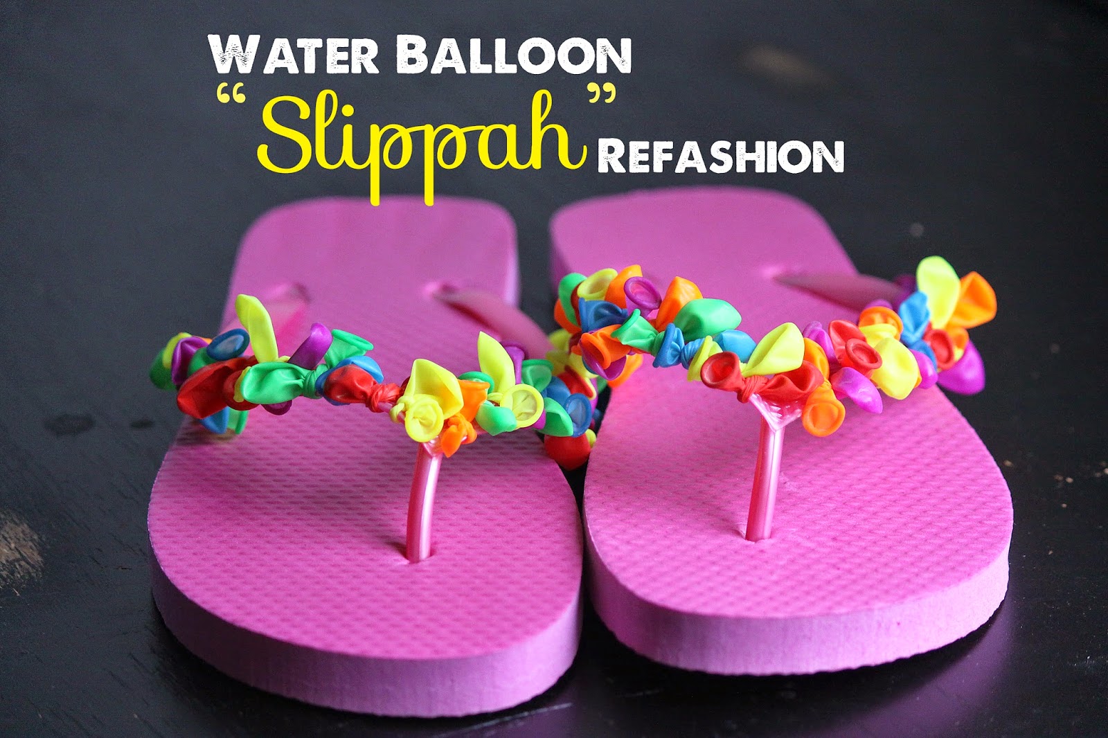 Amy's Craft Bucket Crafts For Kids! Water Balloon "Slippah" Refashion!