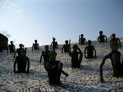 Nek Chand monkey sculptures