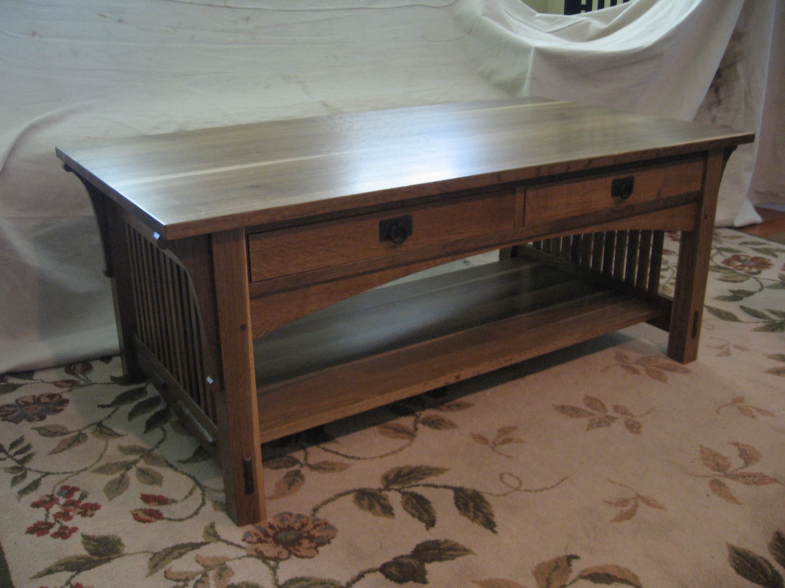 Oxford Woodworks, LLC Mission Style Coffee Table with drawers