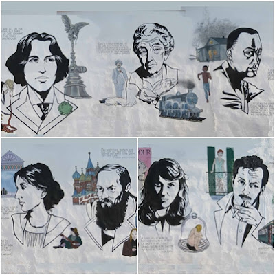 Oscar Wilde, Agatha Christie, Richard Wright, Virginia Woolf, Dostoyevski, Sylvia Plath y Tennesse Willians