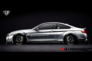 BMW 4er Coupe mit Liberty Walk Widebody-Kit