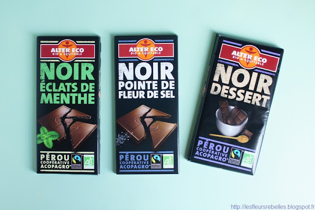 Tablettes chocolat bio et équitables Alter Eco