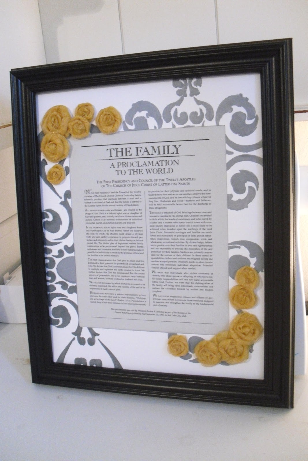 Homemade Home Custom Picture Frame Mat