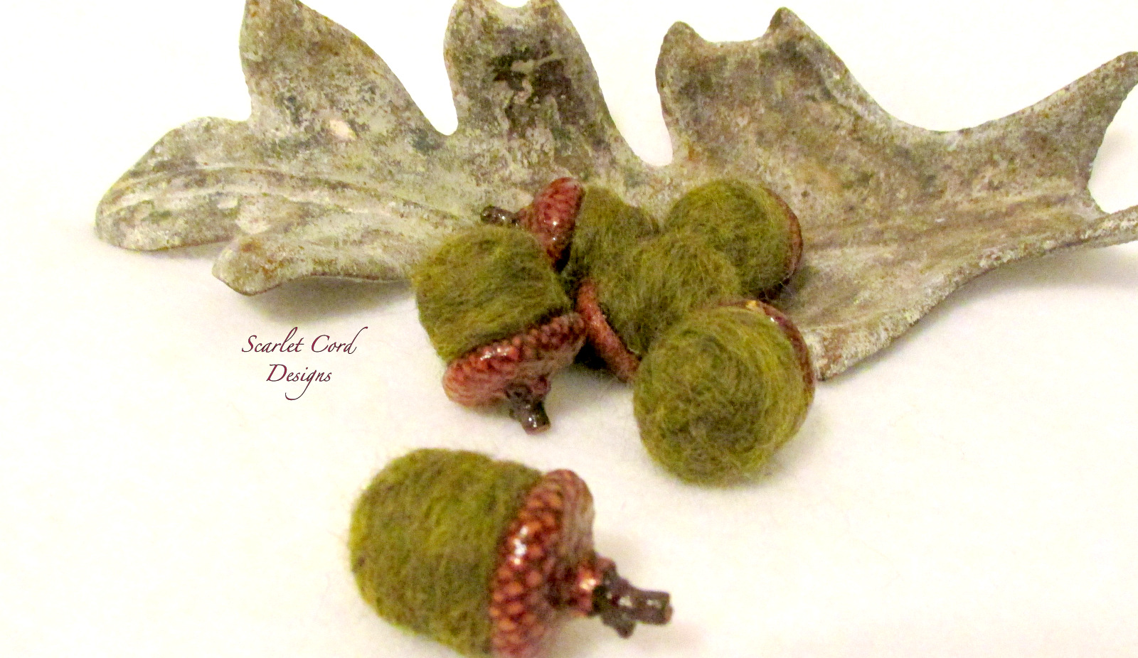 Felted Acorns