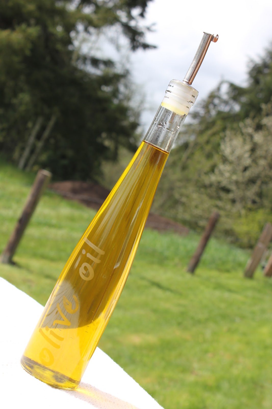 From Coop to Home Upcycled Etched Olive Oil Cruet