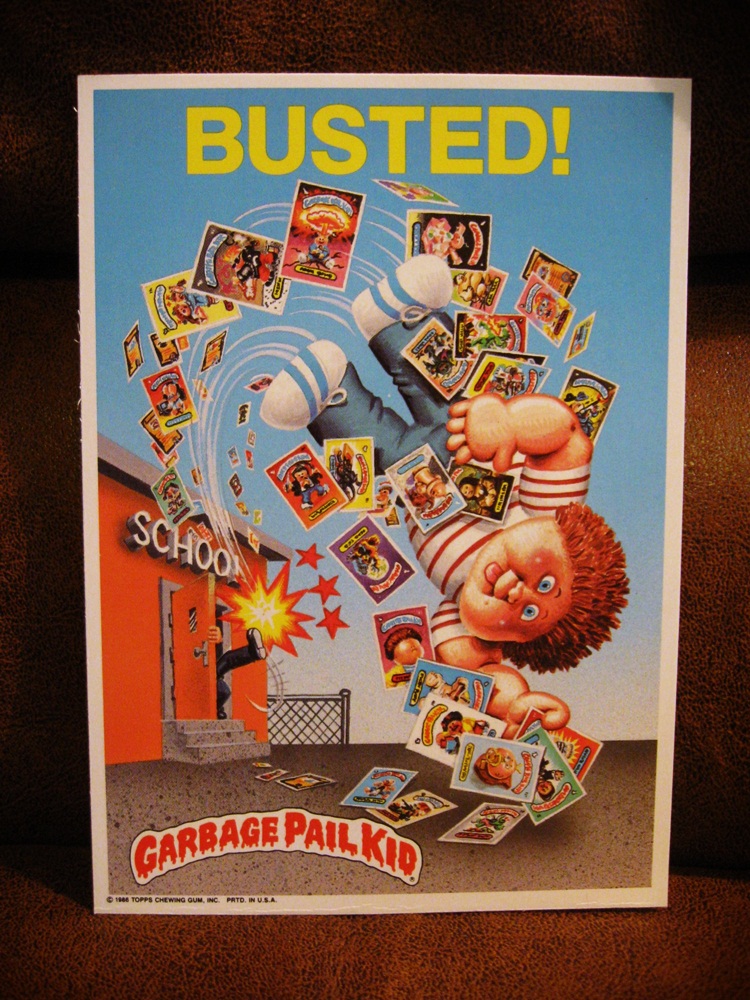 Lair of the Dork Horde Vintage Garbage Pail Kids Giant Stickers!