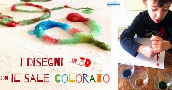 Quandofuoripiove: I disegni in 3D con il sale colorato