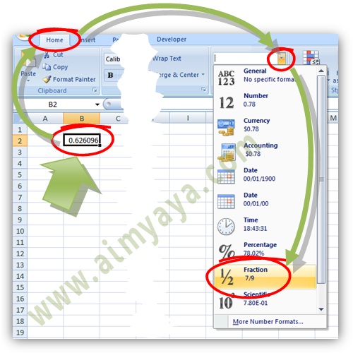 Cara konversi nilai angka ke huruf di excel