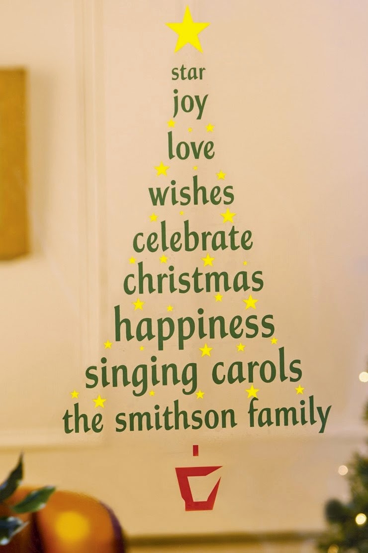 Personalised Christmas Tree Wall Sticker