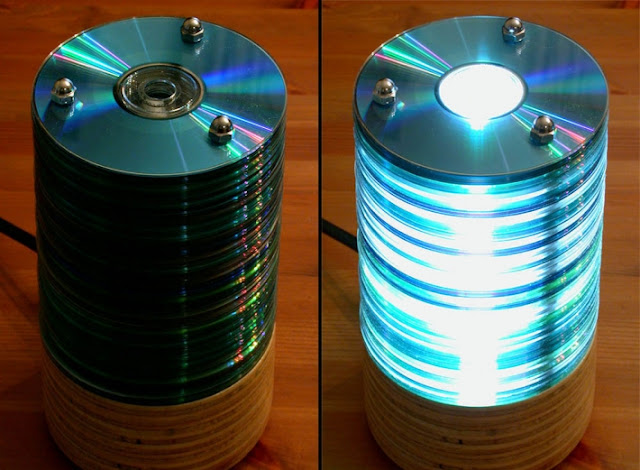 artystyczny recycling z plyt CD