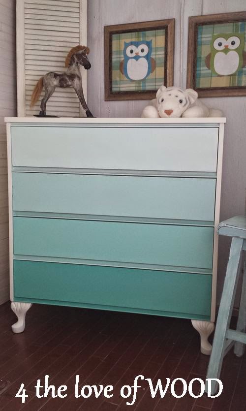 4 The Love Of Wood Ombre Dresser For Toddler With Tips Turquoise