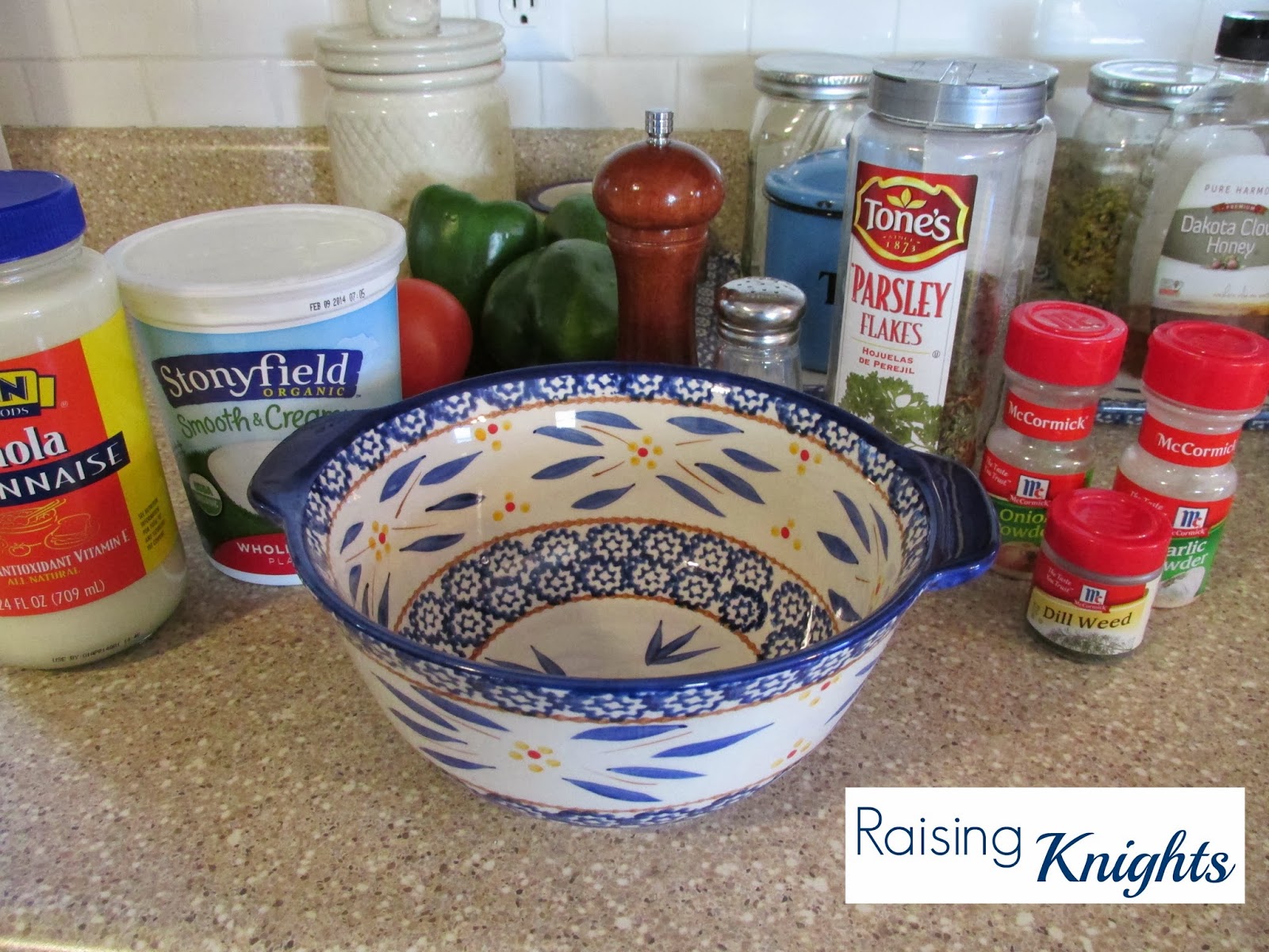 Raising Knights Homemade Yogurt Ranch Dressing