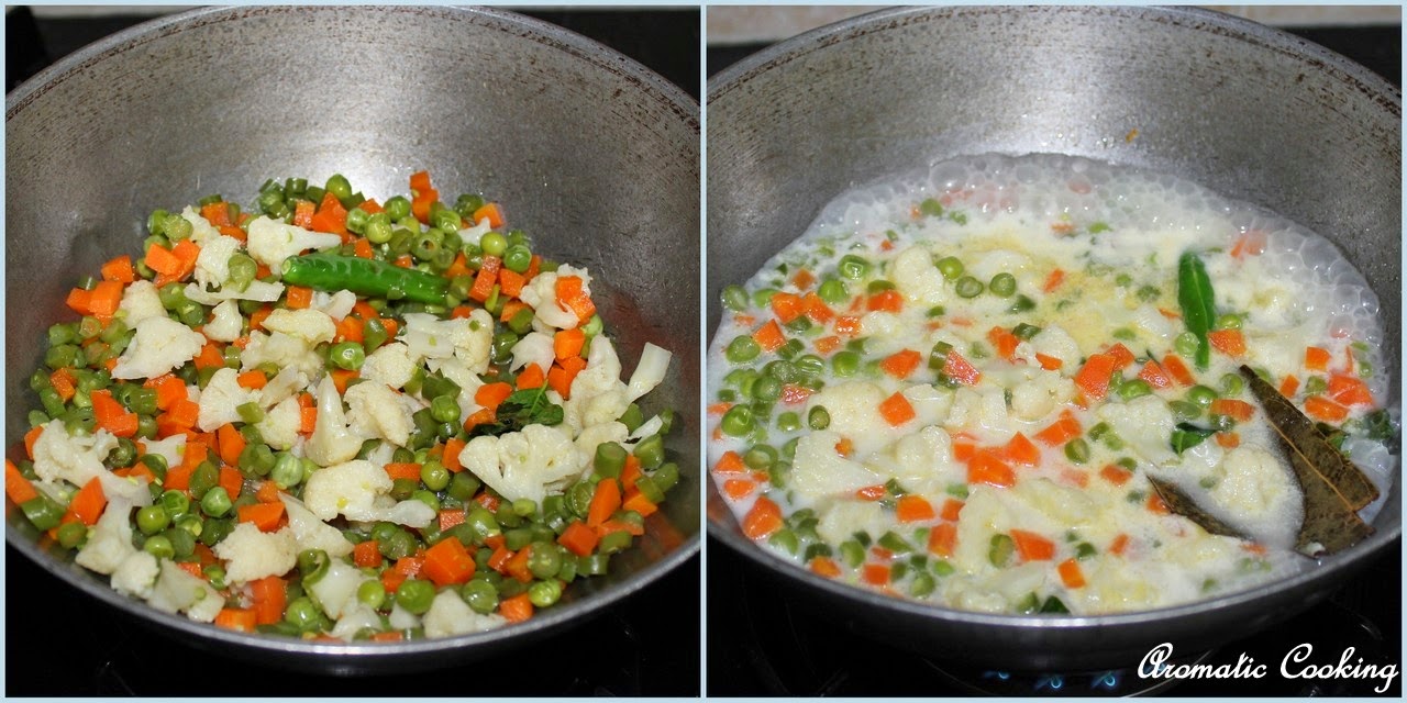 Aromatic Cooking Vegetable Stew With Coconut Milk