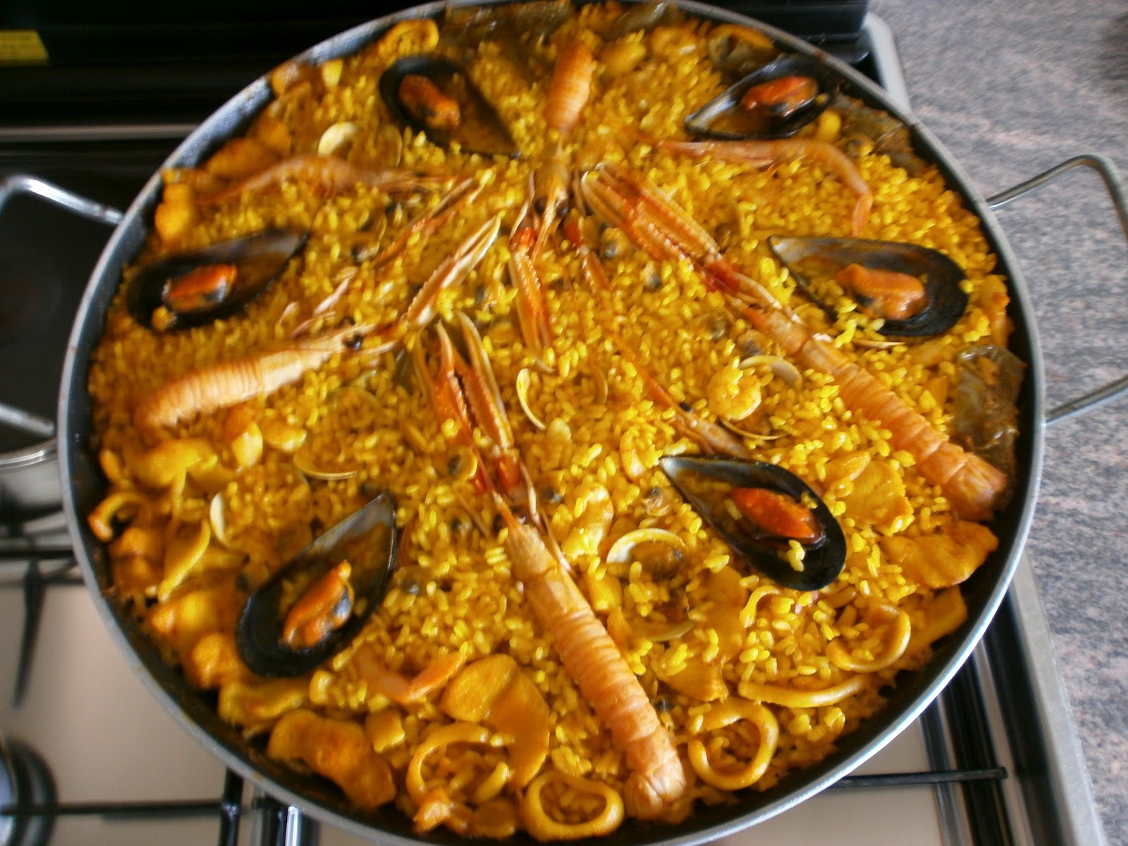 PAELLA DE MARISCO Cocina con Sara