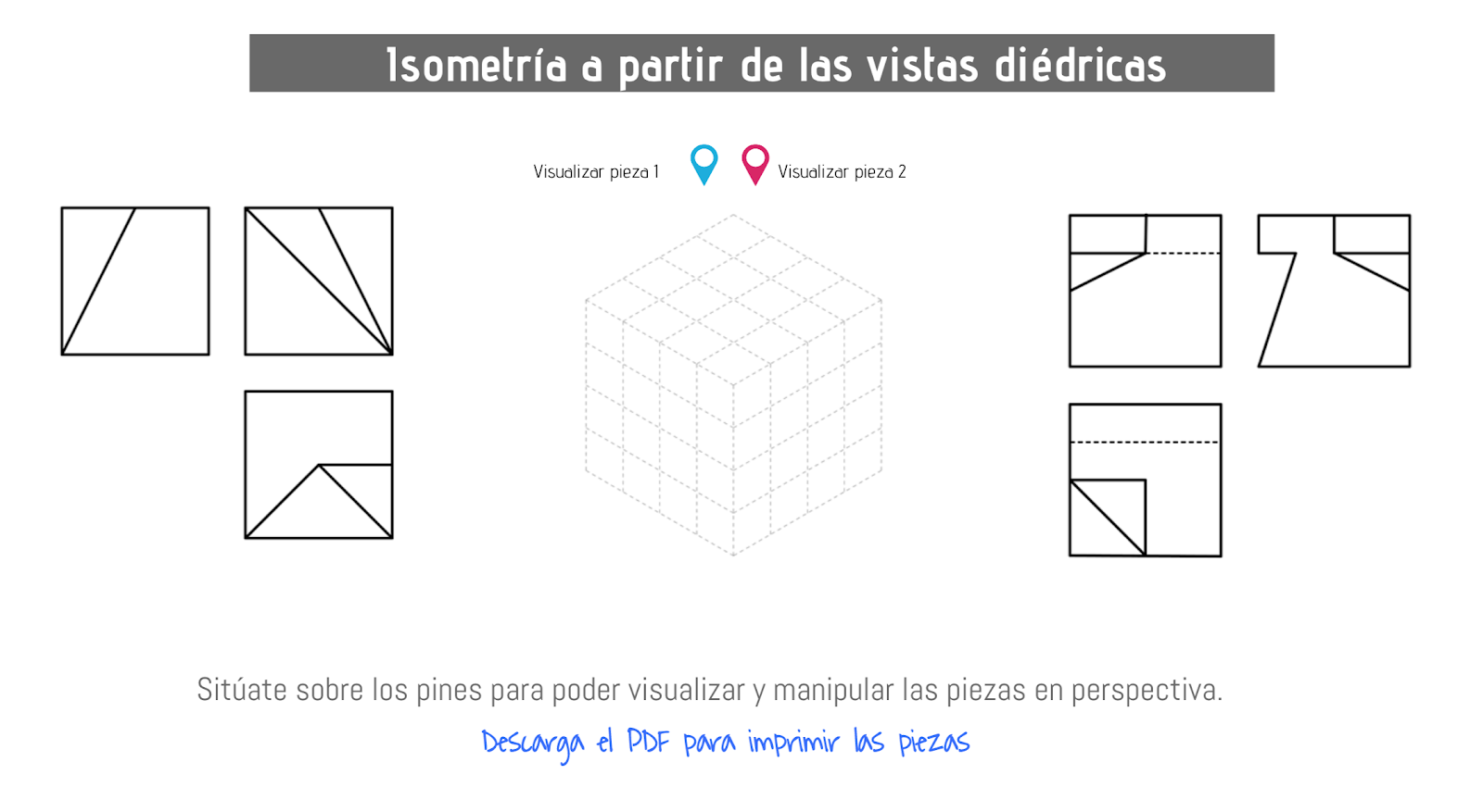 Vistas para realizar axonometrías