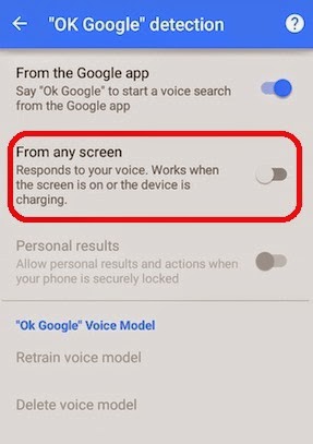 HOW TO : Activate and Use Google Now Voice Search using "OK Google" from any Screen and App