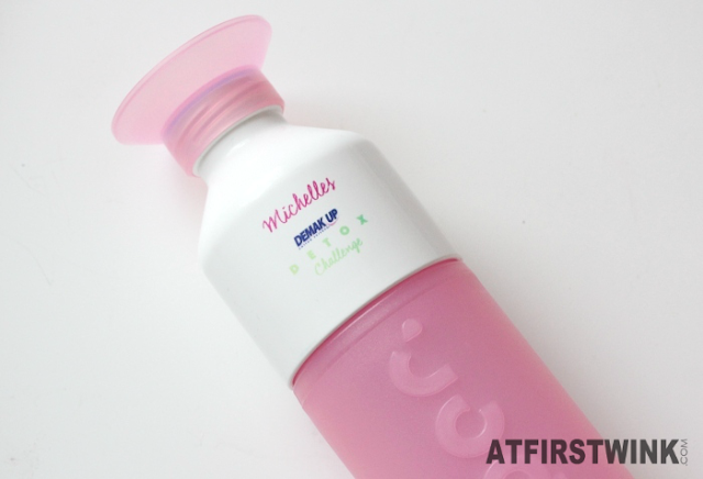 Demak'Up Detox Challenge Dopper water bottle - pretty pink