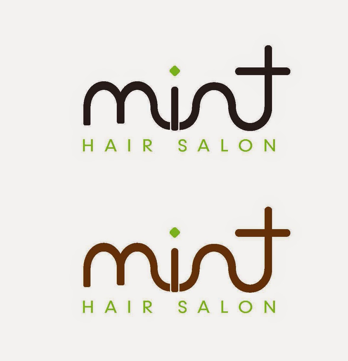 FD Branding Logo Design for Mint Hair Salon