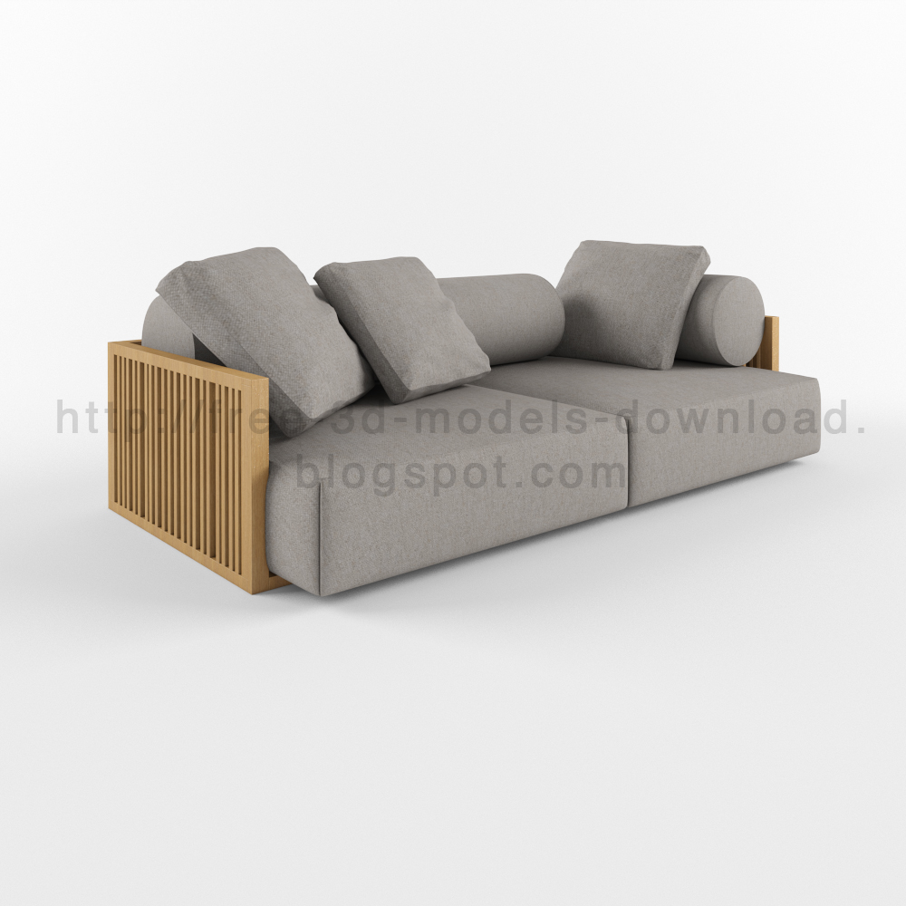 Anteon Apta Collection, 3d модель, 3d model, b&b, free download, furniture, grey, Italia, sofa, диван, скачать бесплатно
