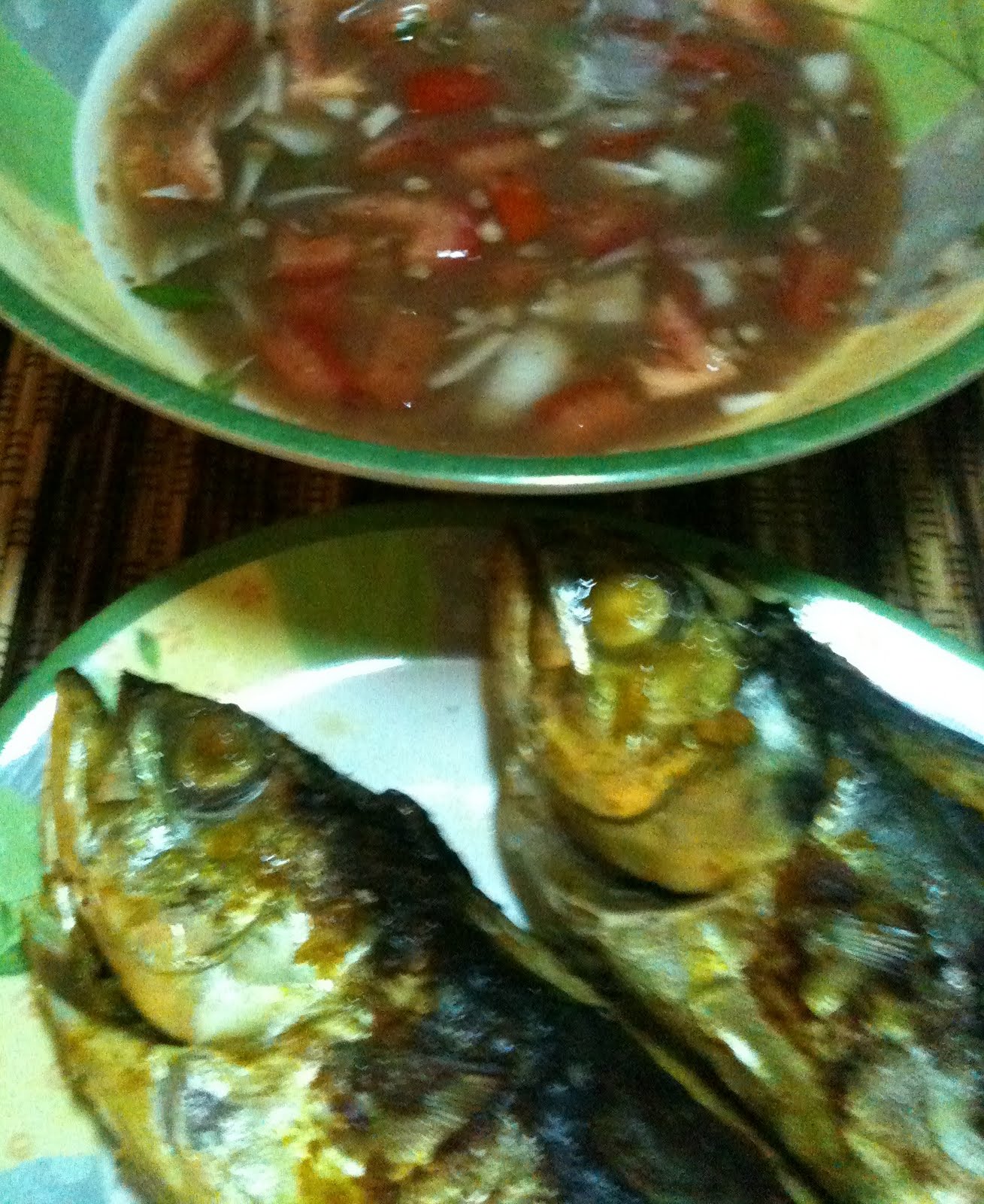 Ikan Cencaru Bakar Bersama Air Asam Sambal Kicap Seafood Recipes Malaysian Food Food