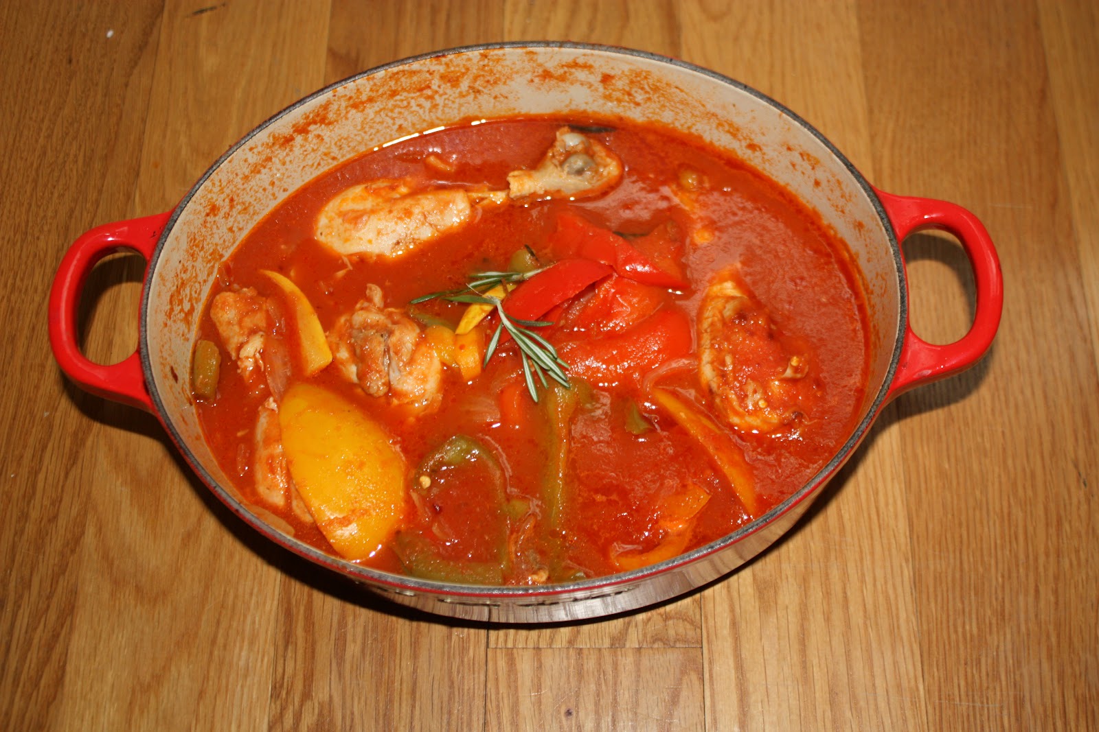 Chow and Chatter Chicken and Pepper Stew