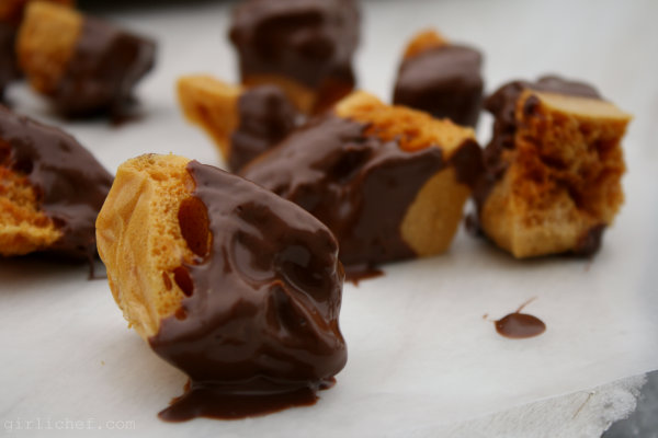 Seafoam Candy with Chocolate from Girlichef