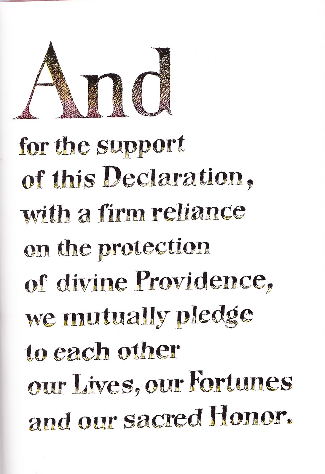the marlowe bookshelf: The Declaration of Independence
