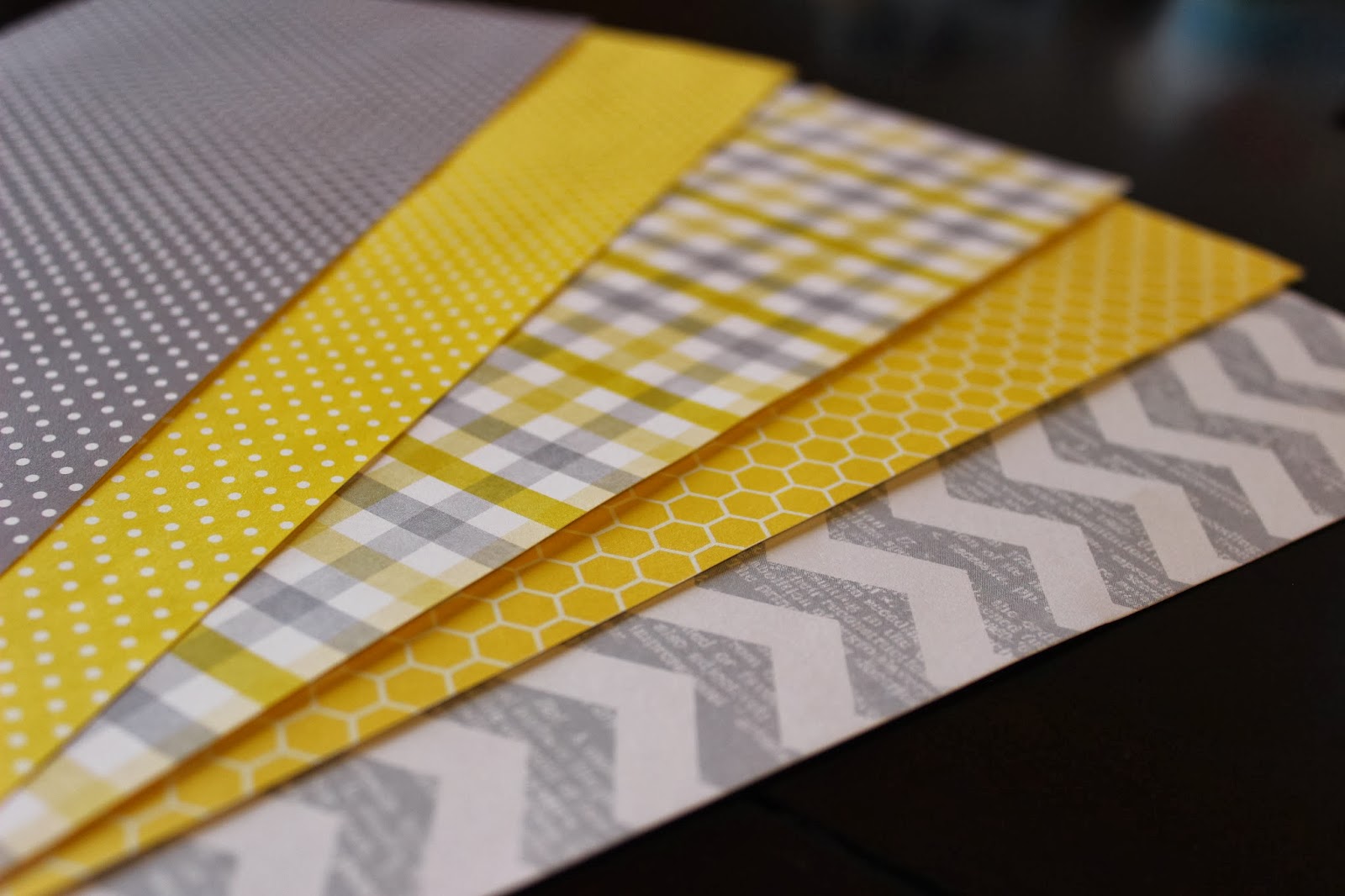 yellow and gray patterned scrap book paper