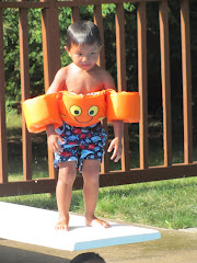 Alexandre on the diving board