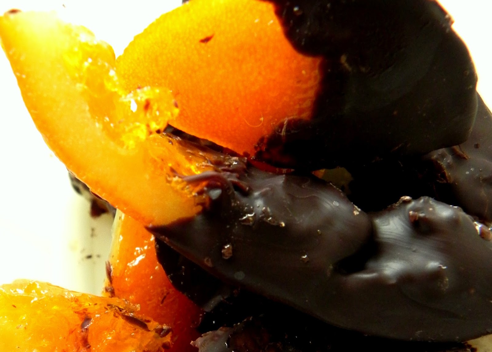 French Nyonya Orangette au chocolat /Candied Orange peels in chocolate