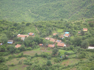 view of village from Prabalgad Fort.