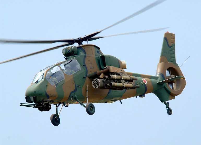 Fuerzas armadas de Japón Kawasaki+OH-1_2