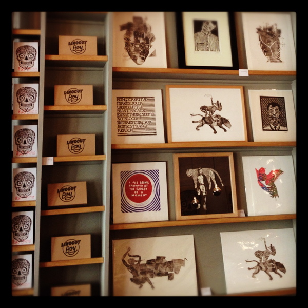 Linocut exhibition in London last chance to see! LinocutBoy