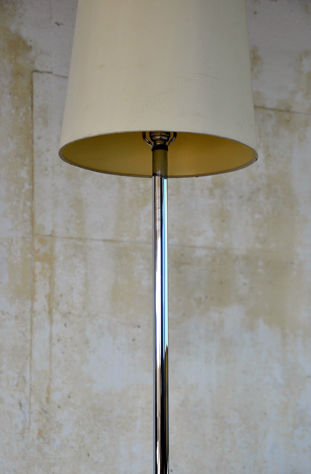 SELECT MODERN Hollywood Regency Chrome, Lucite & Marble Floor Lamp