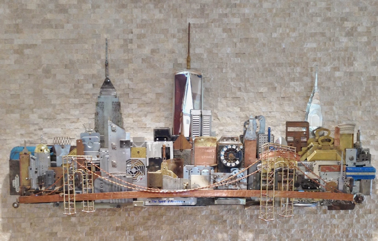 John Sendelbach Metal Stone Arts New York City metal skyline cityscape
